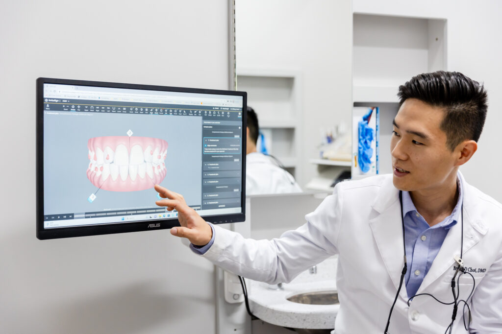 Family dentist in Herndon talking about dental care.
